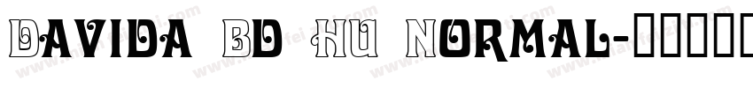 Davida Bd HU Normal字体转换